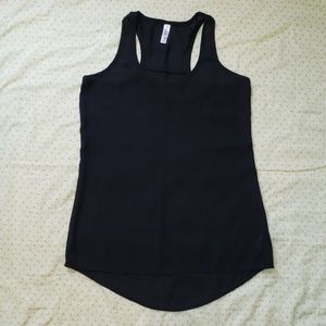 Xhilaration black high-low tank top